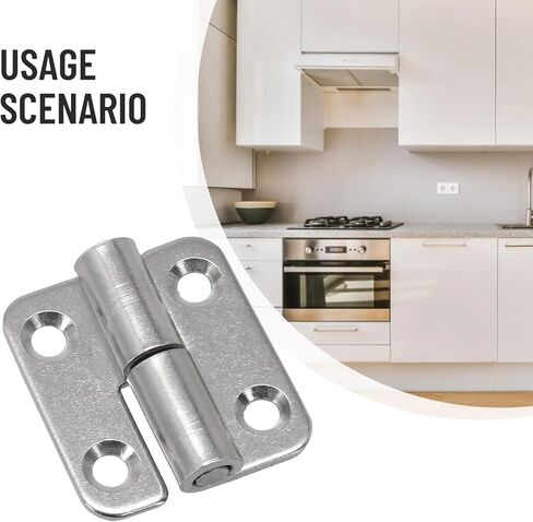 37 * 33mm Silver 304 Stainless Steel Flag Hinge Removable Furniture Movable Hinge 1Pcs(Right) in Saudi Arabia