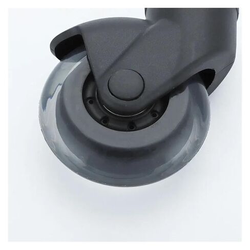 2PCS 3-inch Nylon Transparent Wheel + Spring Insert Rod Silent Pulley/Office Chair Household Wheel Universal Wheel in Saudi Arabia