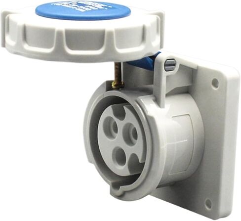 Connector Industrial Plug Docking Male and Female 3-core 4-core 5-Hole Waterproof IP67 Aviation Socket 16A/32A(3-core32Aconcealedsocket) in Kuwait