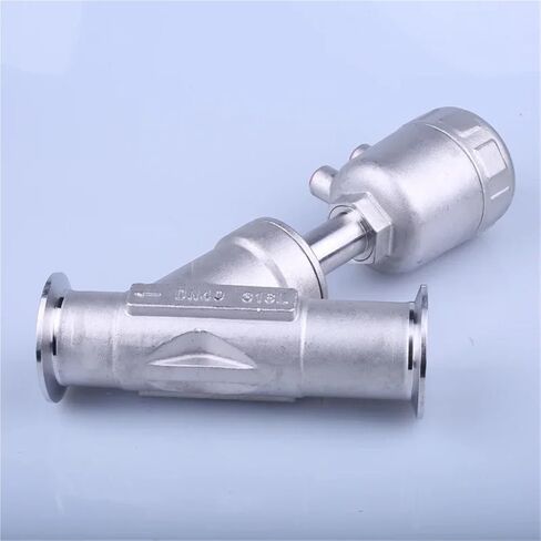 1/2 3/4 1 Inch 304 Stainless Steel Pneumatic Angle Seat Valve 16bar Angle Seat Valve 1Pcs(1",Single acting) in Saudi Arabia
