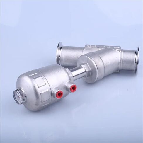 1/2 3/4 1 Inch 304 Stainless Steel Pneumatic Angle Seat Valve 16bar Angle Seat Valve 1Pcs(1",Single acting) in Saudi Arabia