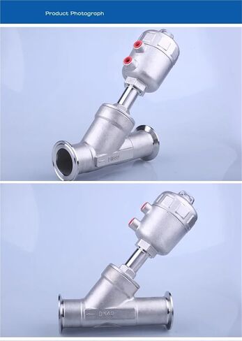 1/2 3/4 1 Inch 304 Stainless Steel Pneumatic Angle Seat Valve 16bar Angle Seat Valve 1Pcs(1",Single acting) in Saudi Arabia