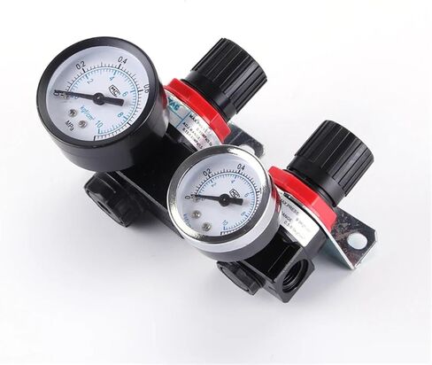 AR2000/3000 G1/4 Inch Air Control Pressure Relief Regulator Valve With 6/8/12mm Fitting 1Pcs(AR3000 8mm Fitting) in Saudi Arabia