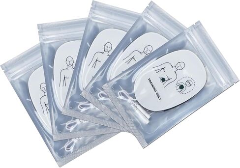 وسادات تدريب XFT AED، 5 أزواج من وسادات تدريب XFT Mini AED (وسادات البالغين والأطفال)، تستخدم لـ XFT-D0009، XFT-120N، XFT-120NB، XFT-120GA، وسادات تدريب بديلة AED in Kuwait