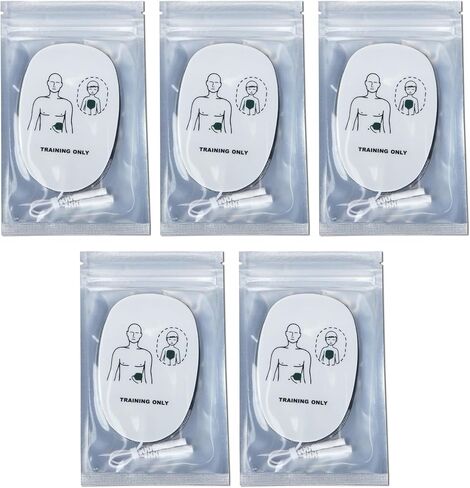 وسادات تدريب XFT AED، 5 أزواج من وسادات تدريب XFT Mini AED (وسادات البالغين والأطفال)، تستخدم لـ XFT-D0009، XFT-120N، XFT-120NB، XFT-120GA، وسادات تدريب بديلة AED in Saudi Arabia