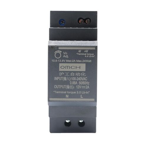 HDR-30-24 24V 1.5A 36W فائق النحافة DIN Rail مزود الطاقة على شكل خطوة للأتمتة الصناعية (36W، 24V 1.5A) in Kuwait