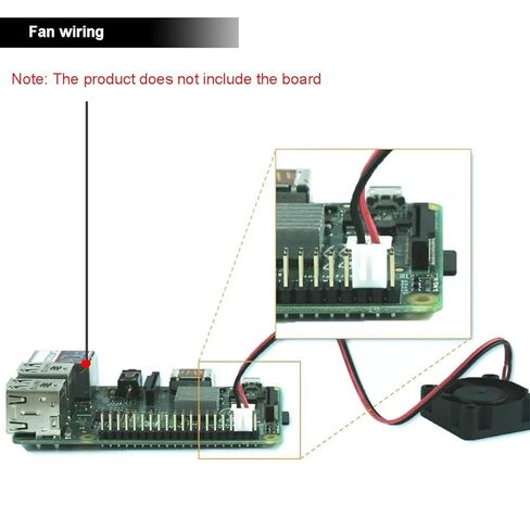 لجراب Raspberry Pi، لجراب Raspberry Pi 3 b+، جراب شفاف متوافق مع تركيب مروحة اللوحة الأم 3B 3B+، مع براغي مبدد حرارة المروحة ومفك براغي وسجادات مضادة للانزلاق in Kuwait