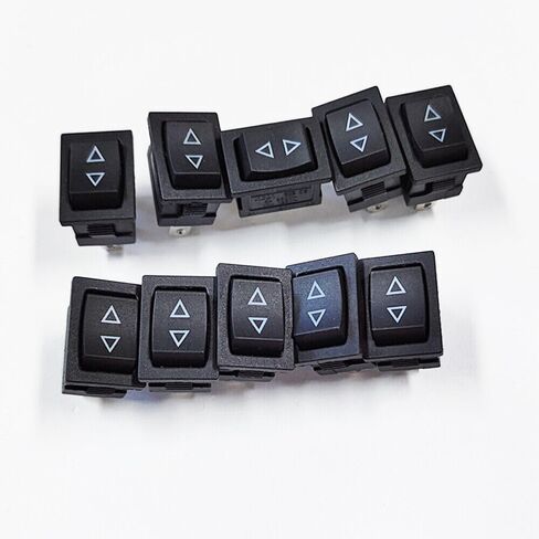 10pcs KCD1 Mini Rocker Switch Momentary (On)-Off-(On) 6A/250VAC in Saudi Arabia