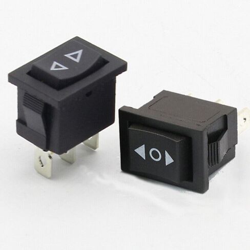 10pcs KCD1 Mini Rocker Switch Momentary (On)-Off-(On) 6A/250VAC in Saudi Arabia