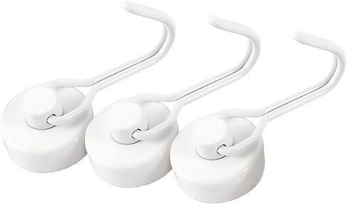 2Pcs Large Size Heavy Duty Hooks, Strong Neodymium Earth for Hanging, Perfect for Refrigerators, Grills, Cruise Cabins & Storage White in Saudi Arabia