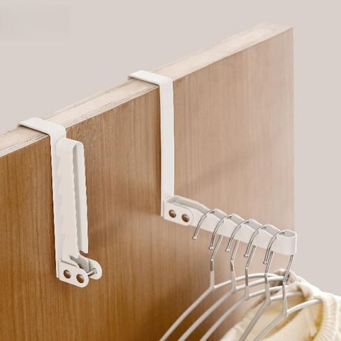 Over The Door Hooks, No Drill Door Hanger Rack, Foldable Portable Clothes Drying Rack for Travel Hotel Home Use (White) in Saudi Arabia