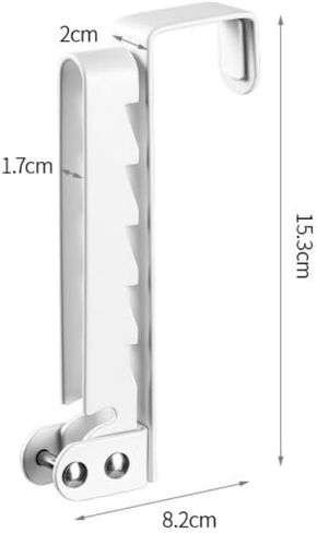 Over The Door Hooks, No Drill Door Hanger Rack, Foldable Portable Clothes Drying Rack for Travel Hotel Home Use (White) in Saudi Arabia