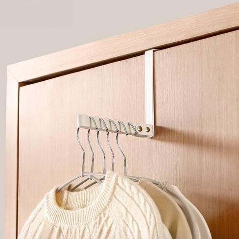 Over The Door Hooks, No Drill Door Hanger Rack, Foldable Portable Clothes Drying Rack for Travel Hotel Home Use (White) in Saudi Arabia
