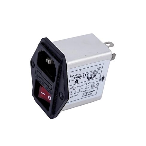 CW2B-3A/6A/10A-T Red Switch with Indicator Light Power Filter Anti-Interference 220V Word Socket Fuse Switch(CW2B-10A-T) in Saudi Arabia