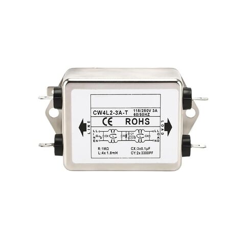 CW4L2-3A/6A/10A/15A/20A-T Plug-in Bipolar Filter Power Filter Single-Phase AC Anti-Interference 220V(CW4L2-10A-T) in Saudi Arabia