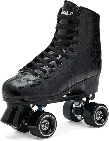 Impala Rollerskates, Unisex-Adult, Impala Quad Skate, Black/Leopard, 7 in Saudi Arabia