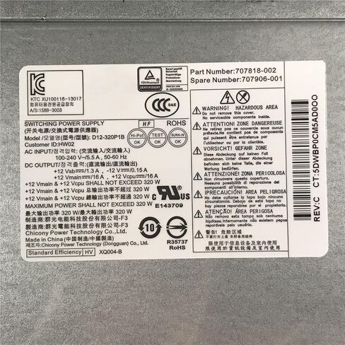 PS-4321-2HF1 لـ 600 G1 800 G1 320W مصدر طاقة 702306-002 702454-001 D12-320P1B 707818-002 707906-001 in Kuwait