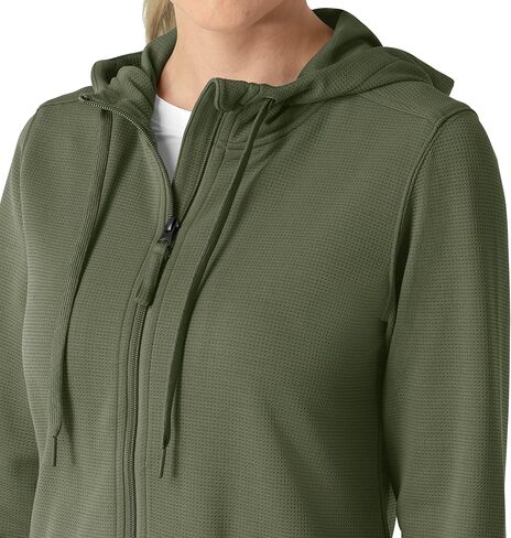 Carhartt Layers Women's Full Zip Waffle Hoodie, Olive, L in Saudi Arabia