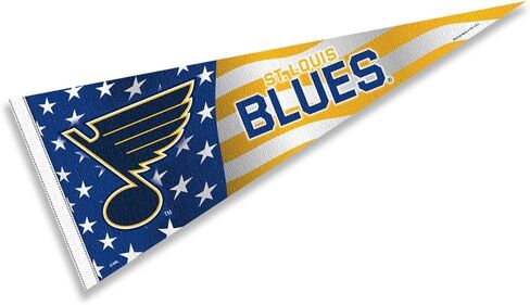 St. Louis Blues Nation USA Americana Stars and Stripes Pennant Banner Flag in Saudi Arabia