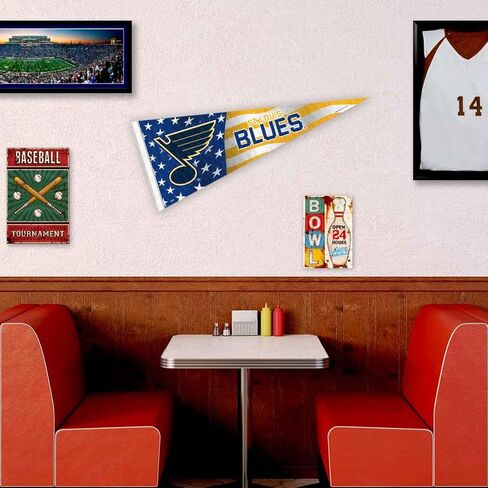 St. Louis Blues Nation USA Americana Stars and Stripes Pennant Banner Flag in Saudi Arabia