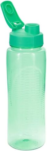 Plastic Water Bottles 24 oz Blue and Green, Flip-Top Lid BPA Free, 2-Pack Sports Work Out Daily Use Multicolor Bundle in Saudi Arabia