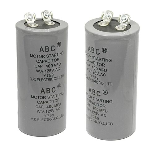 2 قطعة ABC CD60 مكثف 400 فائق التوهج 125VAC 400MFD موتور بدء مكثف HVAC in Kuwait
