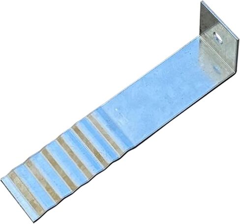 ربطة عنق حائط من الطوب المموج من Sandbaggy (1.25 بوصة عرض × 5.5 بوصة طول) - مرساة باك - فولاذ قياس 16 - مقاوم للصدأ (100، 1.25 بوصة × 5.5 بوصة) in Kuwait