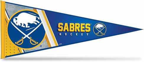ريكو إندستريز NHL Hockey Buffalo Sabers Soft Felt 12X30 راية مع بطاقة رأس in Saudi Arabia
