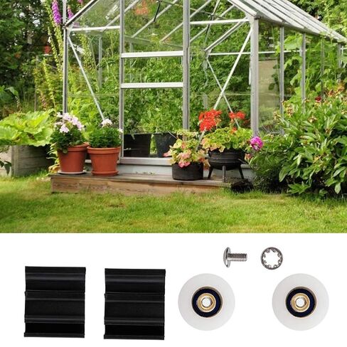 Greenhouse Door Wheel Replacement Kit, 22mm Halls Greenhouse Sliding Door Roller Set Harbor Freight Greenhouse Door Wheels Garden Replacement Accessories in Saudi Arabia