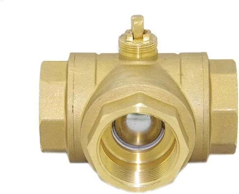 DN40 Motorized Brass Ball Valve Body 3 Way Electric Thread 1Pcs(L Type) in Saudi Arabia