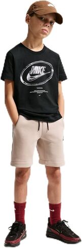 Nike Unisex Big Kids' Sportswear Club Futura Chrome T-Shirt - Boys and Girls in Saudi Arabia