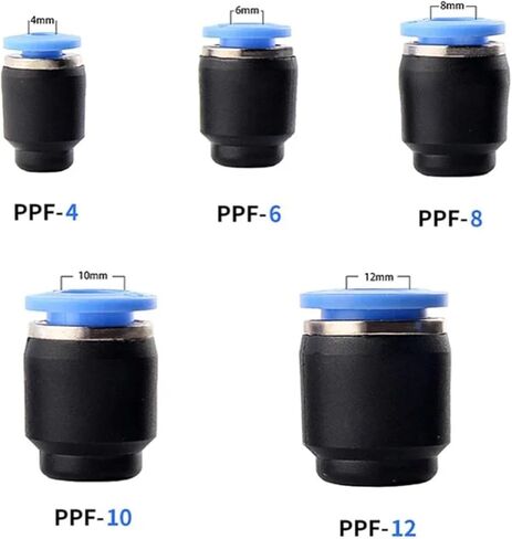 هوائي موصل غطاء الأنابيب البلاستيك PPF 4 مللي متر 6 8 10 12 14 مللي متر خرطوم ختم 5 قطعة (PPF12) in Kuwait