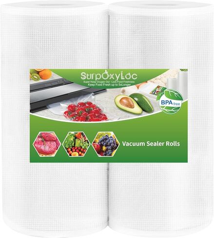 SurpOxyLoc 2 عبوة 11 × 50 أكياس تفريغ الهواء مع خالية من البيسفينول A، شديدة التحمل، رائعة لتخزين Sous Vide وVac Seal in Kuwait