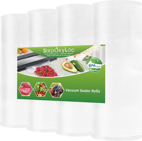 SurpOxyLoc 2 عبوة 11 × 50 أكياس تفريغ الهواء مع خالية من البيسفينول A، شديدة التحمل، رائعة لتخزين Sous Vide وVac Seal in Kuwait