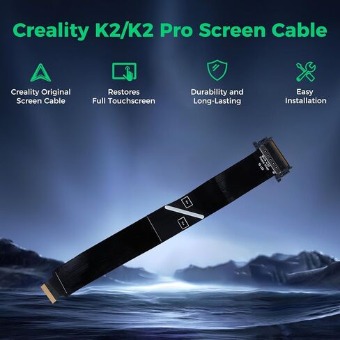 كابل شاشة K2/K2 Pro الرسمي من Creality، كابل شاشة عرض k2 الأصلي، وصلة شاشة لمس K2 Pro ملحقات طابعة ثلاثية الأبعاد استبدال مجموعة طابعة K2 وK2 Pro ثلاثية الأبعاد in Saudi Arabia
