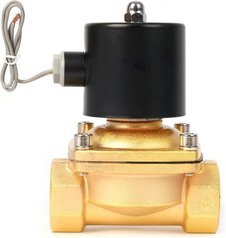 U.S. Solid Solenoid Valve - 1 1/4" Zinc-Alloy 24V DC Normally Closed Electric Water Valve, NBR Seal in Saudi Arabia