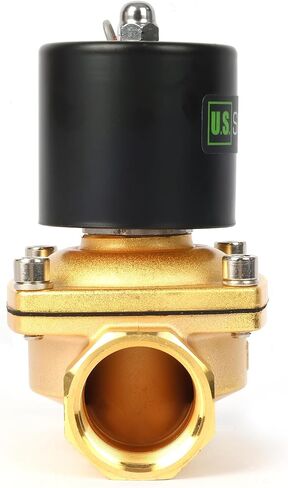 U.S. Solid Solenoid Valve - 1 1/4" Zinc-Alloy 24V DC Normally Closed Electric Water Valve, NBR Seal in Saudi Arabia