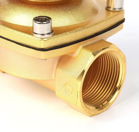U.S. Solid Solenoid Valve - 1 1/4" Zinc-Alloy 24V DC Normally Closed Electric Water Valve, NBR Seal in Saudi Arabia