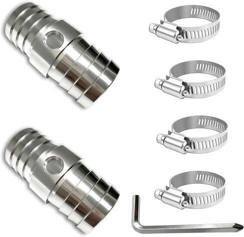 1-1/4 "المشع خرطوم مقرنة بار مع 1/8" NPT منفذ البخار ل LS مبادلة البخار المبرد كروس لصق استبدال الألومنيوم in Saudi Arabia