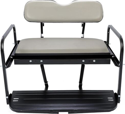 HECASA Golf Cart Rear Seat Kit Compatible with Yamaha G14 G16 G19 G22 Golf Cart Back Seat Black Backrest Flip Folding Down in Saudi Arabia