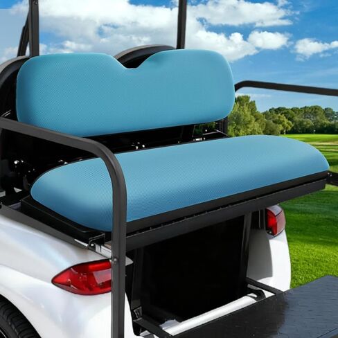 مجموعة أغطية المقاعد الخلفية لعربة الجولف العالمية تناسب نادي السيارات EZGO Yamaha ما بعد البيع وسادة المقعد الخلفي العادية، متينة قابلة للتمدد وقابلة للغسل وقابلة للتنفس من قماش شبكي من البوليستر in Kuwait