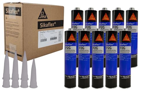 Sika SikaFlex P2G Primerless to Glass Windshield, Auto Glass Urethane Adhesive 300ml 10.1oz Cartridge in Saudi Arabia