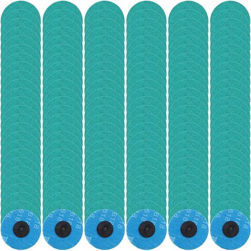 Newwiee 150 Pcs 3 Inch Green Zirconia Quick Change Sanding Discs Lock Die Grinder Sanding Surface Conditioning Discs for Surface Prep Strip Grind Polish Finish Burr Rust Paint Removal(60 Grit) in Saudi Arabia