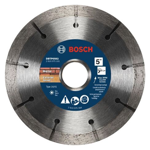 BOSCH DBTP0502 5 in. Premium Sandwich Tuckpointing Blade | Longer Life, Dual-Wheel Design | Mortar Removal, Brick Walls | Standard Angle Grinders in Saudi Arabia