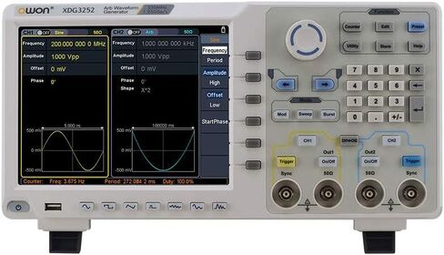 OWON XDG3102 2CH 100MHz 1.25GSa/s 14 bits Touch Screen Arbitrary Waveform Generator in Saudi Arabia