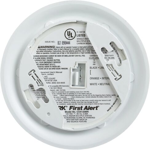 First Alert BRK CO5120BN Hardwire Carbon Monoxide Alarm with Battery Backup 2 Pack in Saudi Arabia