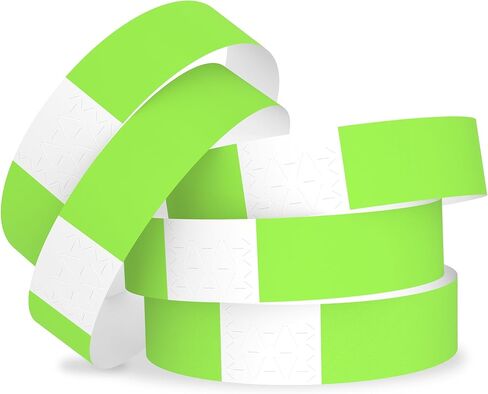 500 WristCo 5 Color Variety Pack Paper Plastic Wristbands for Events - Premium Water-Proof Tear Resistant Paper Bracelets ID Wrist Bands for Concerts Festivals Admission Party Identification in Saudi Arabia