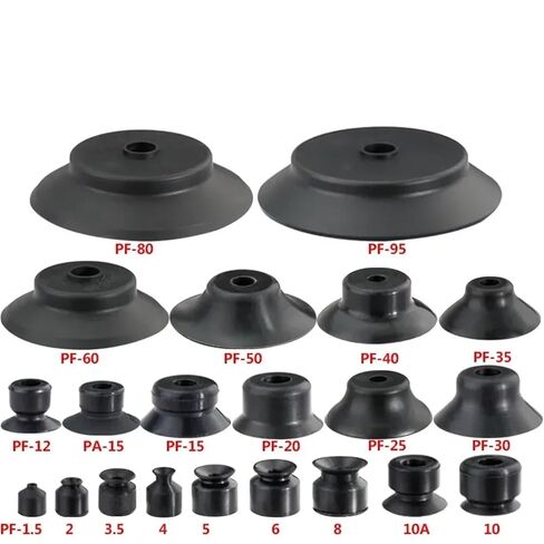 PF/PFG/PA Manipulator Vacuum Suction Cup Industrial Pneumatic Accessories Powerful Silicone Nozzle(PA-3.5N X 5PCS) in Kuwait