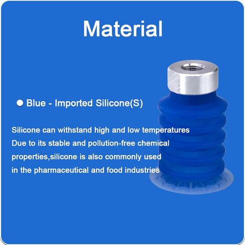 5pcs/Pack ZP3P Series Vacuum Suction Cups Bellow-Type Diaphragm Suction Cup ZP3P-20/25/32/40/50/JT5SF-W(ZP3P-40JT2SF-W) in Kuwait