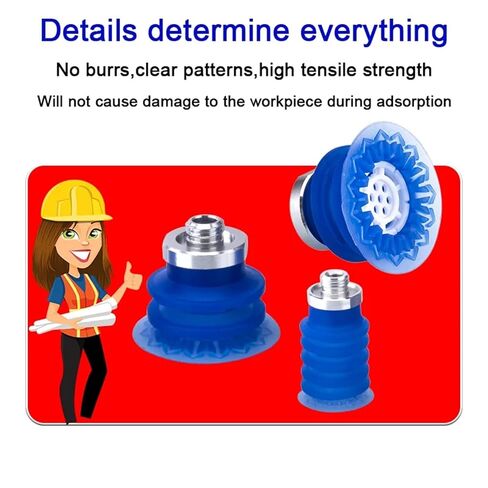 5pcs/Pack ZP3P Series Vacuum Suction Cups Bellow-Type Diaphragm Suction Cup ZP3P-20/25/32/40/50/JT5SF-W(ZP3P-40JT2SF-W) in Kuwait